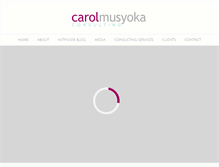 Tablet Screenshot of carolmusyoka.com